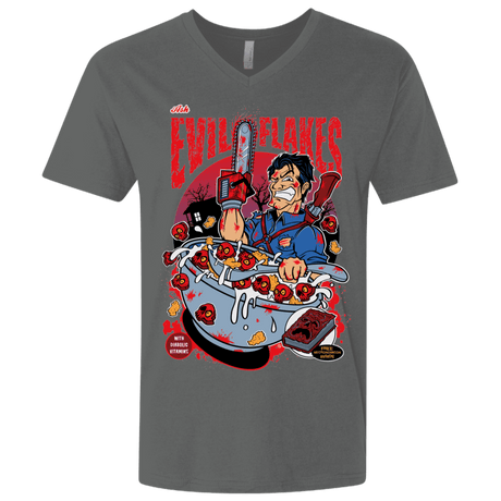T-Shirts Heavy Metal / X-Small Evil Flakes Men's Premium V-Neck