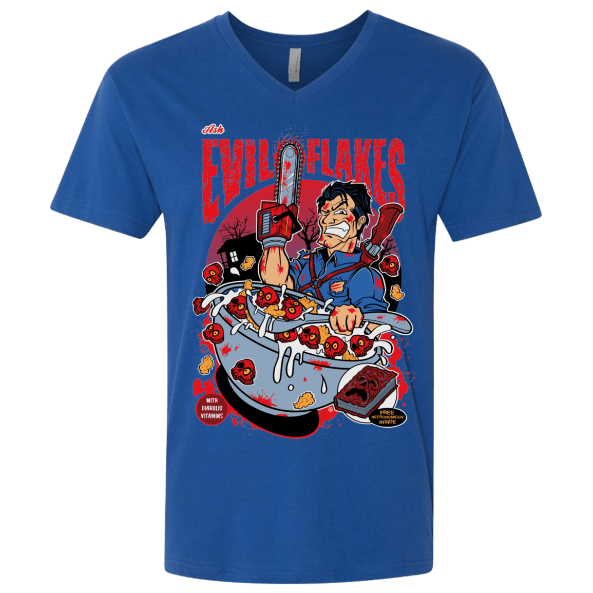 Evil Flakes Men's Premium V-Neck