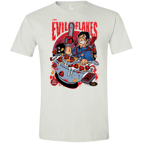T-Shirts White / X-Small Evil Flakes Men's Semi-Fitted Softstyle
