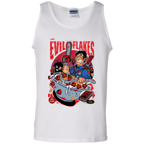 T-Shirts White / S Evil Flakes Men's Tank Top
