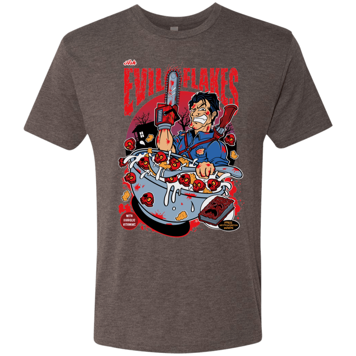 T-Shirts Macchiato / S Evil Flakes Men's Triblend T-Shirt