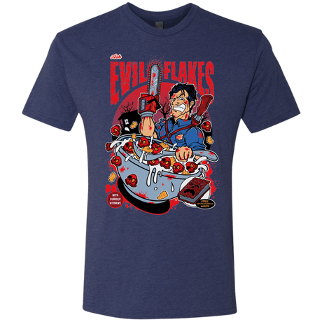 T-Shirts Vintage Navy / S Evil Flakes Men's Triblend T-Shirt