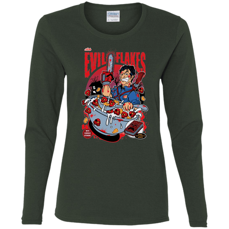 T-Shirts Forest / S Evil Flakes Women's Long Sleeve T-Shirt