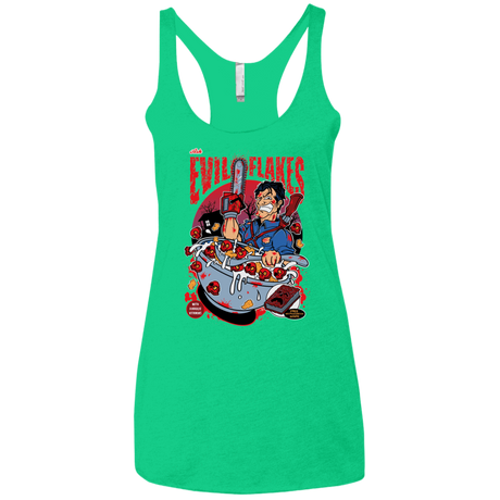 T-Shirts Envy / X-Small Evil Flakes Women's Triblend Racerback Tank