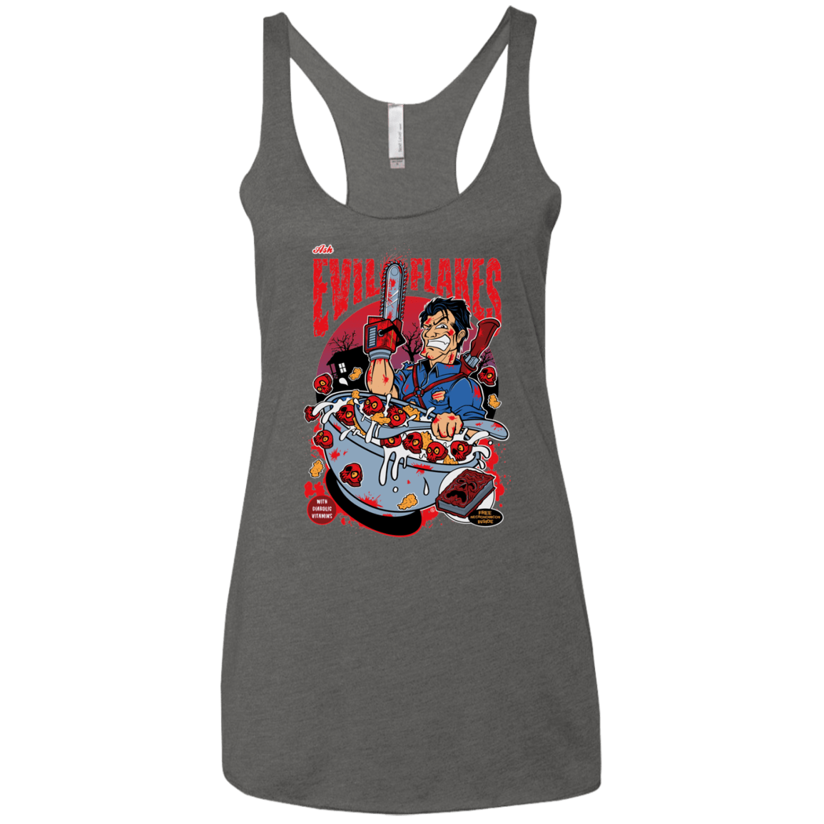 T-Shirts Premium Heather / X-Small Evil Flakes Women's Triblend Racerback Tank