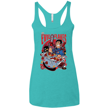 T-Shirts Tahiti Blue / X-Small Evil Flakes Women's Triblend Racerback Tank
