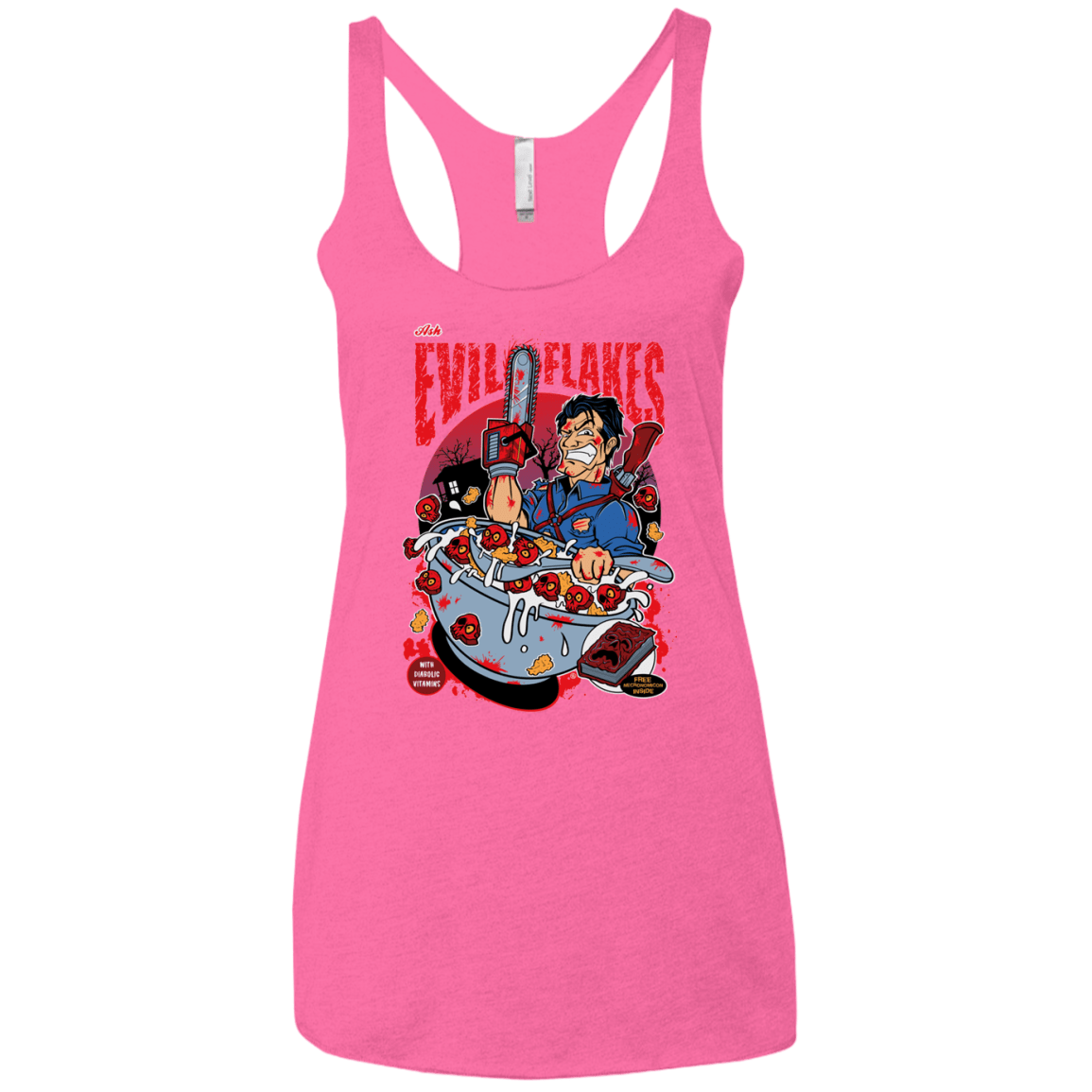 T-Shirts Vintage Pink / X-Small Evil Flakes Women's Triblend Racerback Tank