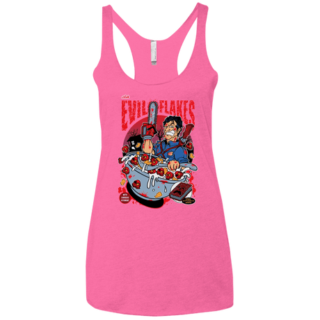 T-Shirts Vintage Pink / X-Small Evil Flakes Women's Triblend Racerback Tank