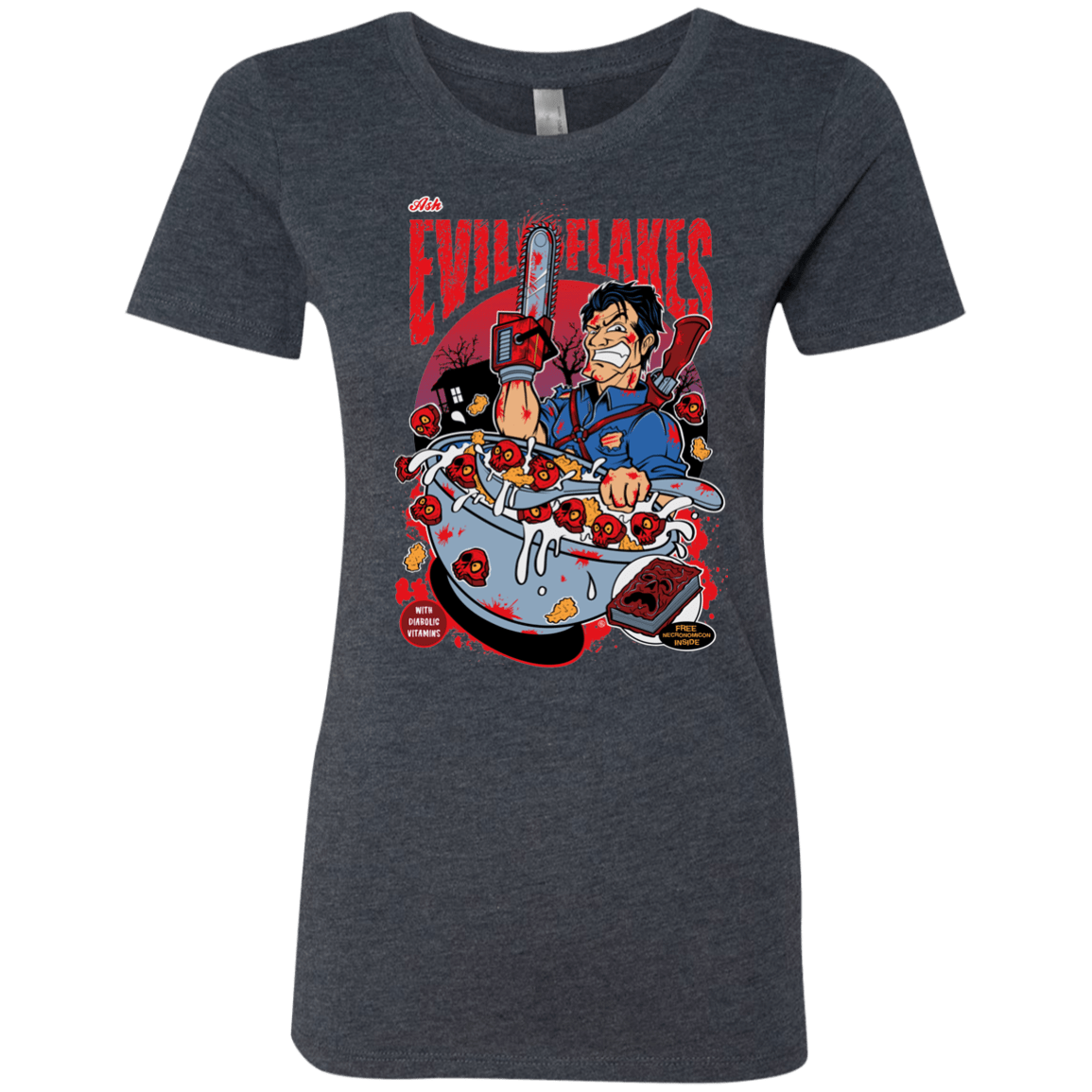 T-Shirts Vintage Navy / S Evil Flakes Women's Triblend T-Shirt
