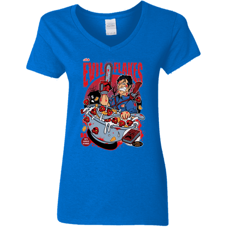 Evil Flakes Women's V-Neck T-Shirt