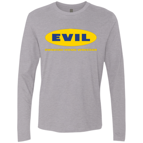 T-Shirts Heather Grey / Small EVIL Home Wrecker Men's Premium Long Sleeve