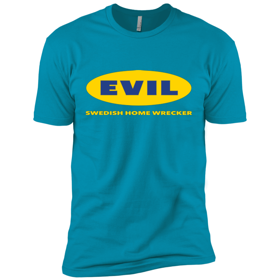 T-Shirts Turquoise / X-Small EVIL Home Wrecker Men's Premium T-Shirt