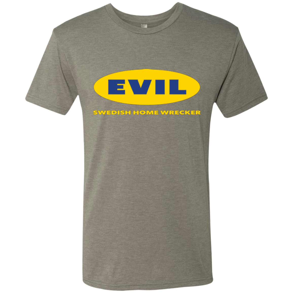 T-Shirts Venetian Grey / Small EVIL Home Wrecker Men's Triblend T-Shirt