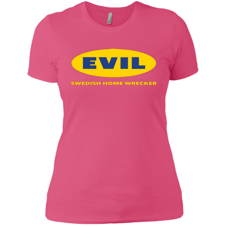 T-Shirts Hot Pink / X-Small EVIL Home Wrecker Women's Premium T-Shirt