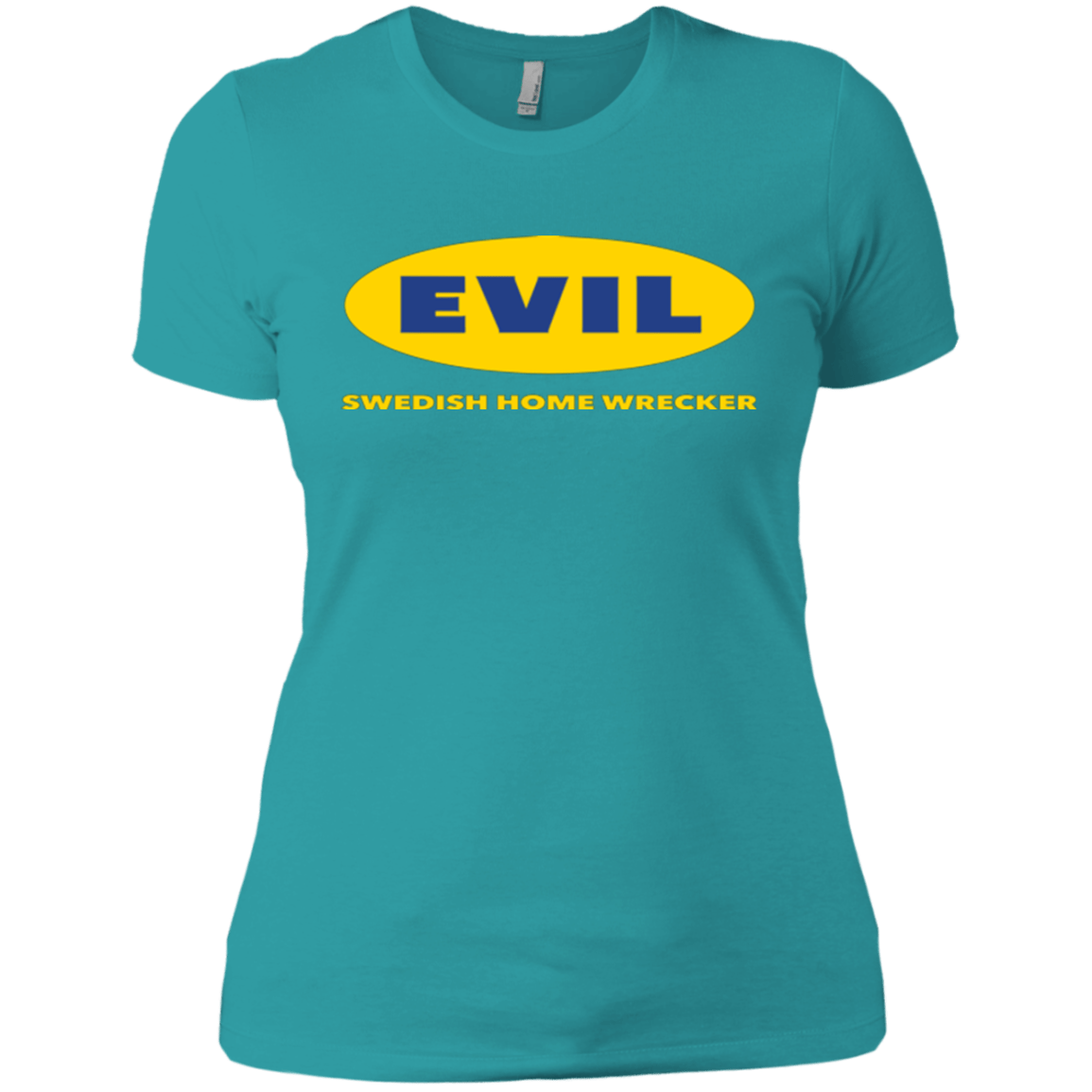 T-Shirts Tahiti Blue / X-Small EVIL Home Wrecker Women's Premium T-Shirt