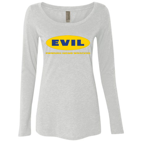 T-Shirts Heather White / Small EVIL Home Wrecker Women's Triblend Long Sleeve Shirt
