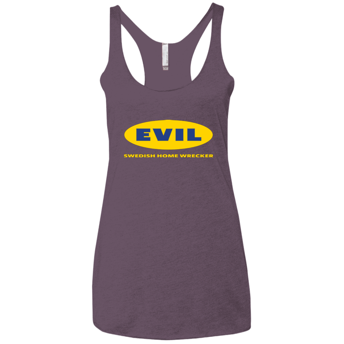 T-Shirts Vintage Purple / X-Small EVIL Home Wrecker Women's Triblend Racerback Tank