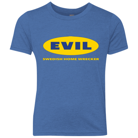 T-Shirts Vintage Royal / YXS EVIL Home Wrecker Youth Triblend T-Shirt