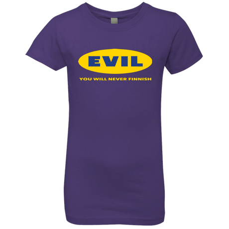 T-Shirts Purple Rush / YXS EVIL Never Finnish Girls Premium T-Shirt