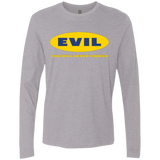 T-Shirts Heather Grey / Small EVIL Never Finnish Men's Premium Long Sleeve