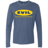 T-Shirts Indigo / Small EVIL Never Finnish Men's Premium Long Sleeve