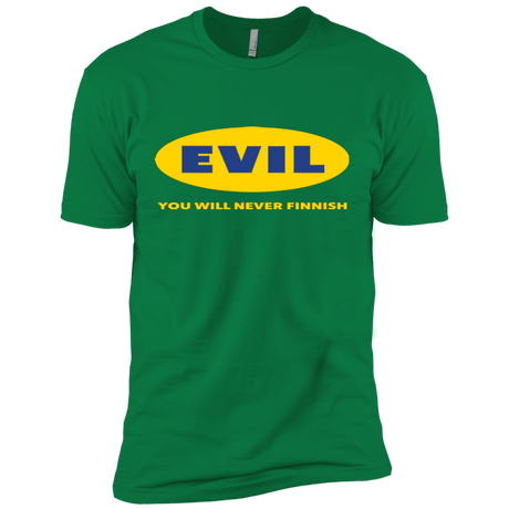 T-Shirts Kelly Green / X-Small EVIL Never Finnish Men's Premium T-Shirt