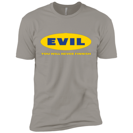 T-Shirts Light Grey / X-Small EVIL Never Finnish Men's Premium T-Shirt