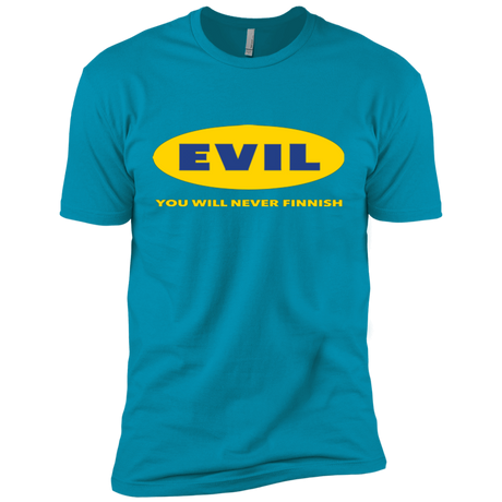 T-Shirts Turquoise / X-Small EVIL Never Finnish Men's Premium T-Shirt