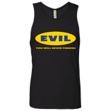 T-Shirts Black / Small EVIL Never Finnish Men's Premium Tank Top