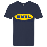 T-Shirts Midnight Navy / X-Small EVIL Never Finnish Men's Premium V-Neck