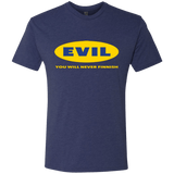 T-Shirts Vintage Navy / Small EVIL Never Finnish Men's Triblend T-Shirt