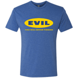 T-Shirts Vintage Royal / Small EVIL Never Finnish Men's Triblend T-Shirt