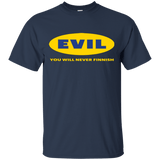T-Shirts Navy / Small EVIL Never Finnish T-Shirt