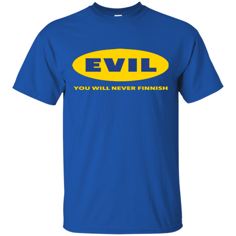 T-Shirts Royal / Small EVIL Never Finnish T-Shirt