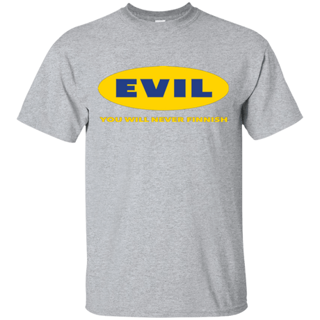 T-Shirts Sport Grey / Small EVIL Never Finnish T-Shirt