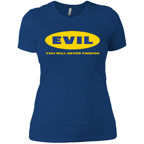T-Shirts Royal / X-Small EVIL Never Finnish Women's Premium T-Shirt