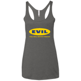 T-Shirts Premium Heather / X-Small EVIL Never Finnish Women's Triblend Racerback Tank