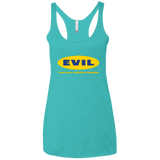 T-Shirts Tahiti Blue / X-Small EVIL Never Finnish Women's Triblend Racerback Tank