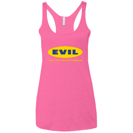 T-Shirts Vintage Pink / X-Small EVIL Never Finnish Women's Triblend Racerback Tank