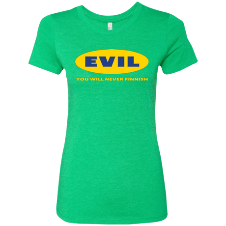 T-Shirts Envy / Small EVIL Never Finnish Women's Triblend T-Shirt