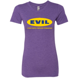 T-Shirts Purple Rush / Small EVIL Never Finnish Women's Triblend T-Shirt