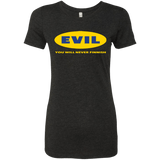 T-Shirts Vintage Black / Small EVIL Never Finnish Women's Triblend T-Shirt