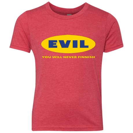 EVIL Never Finnish Youth Triblend T-Shirt