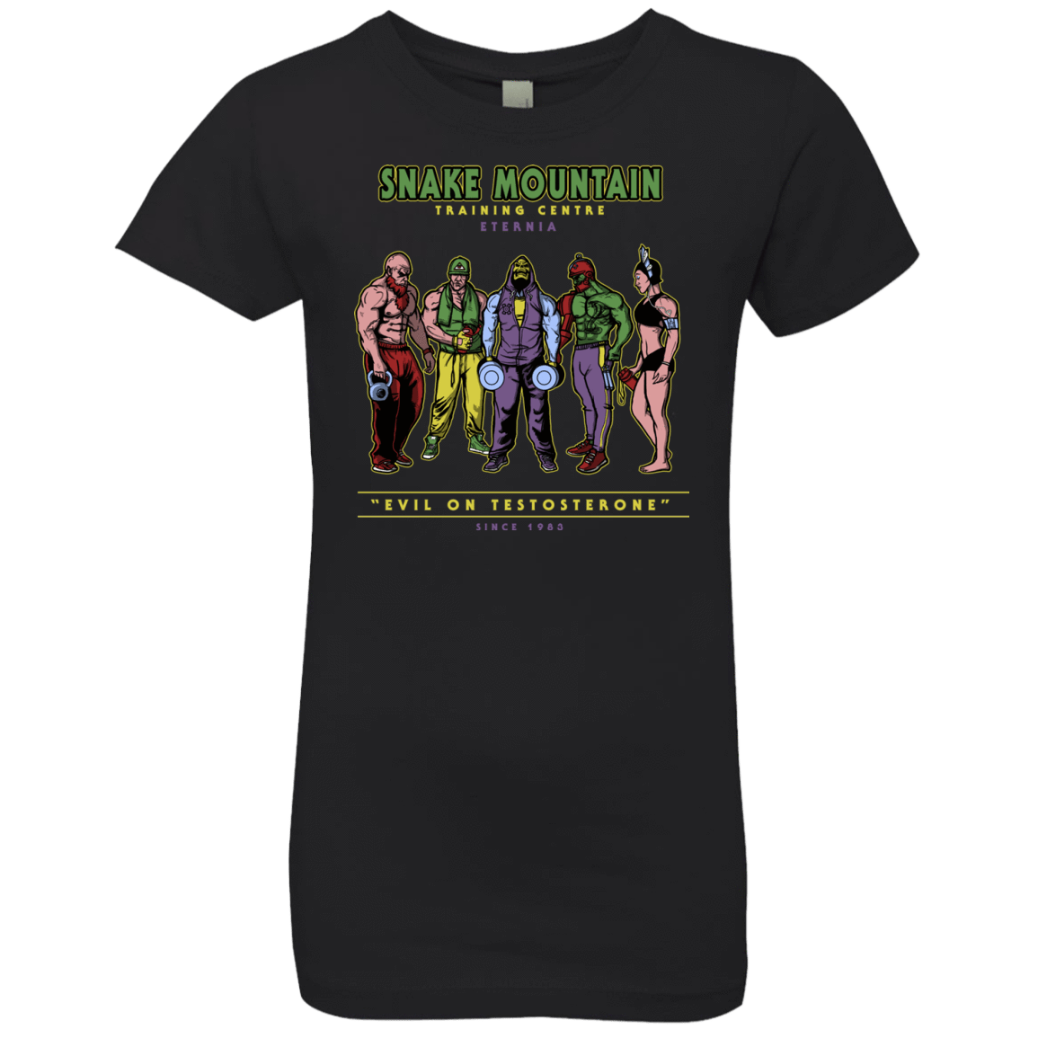 T-Shirts Black / YXS Evil On Testosterone Girls Premium T-Shirt