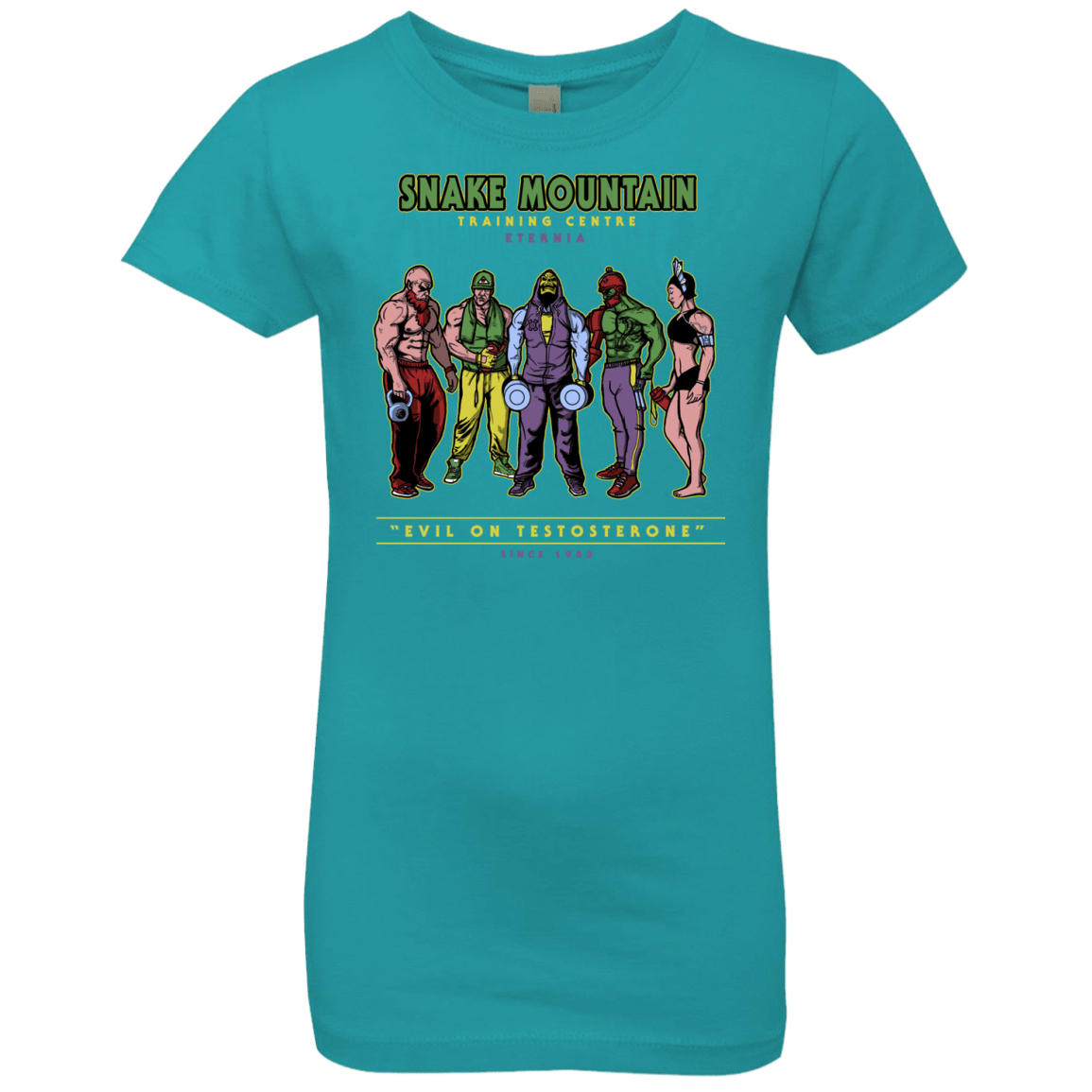 T-Shirts Tahiti Blue / YXS Evil On Testosterone Girls Premium T-Shirt