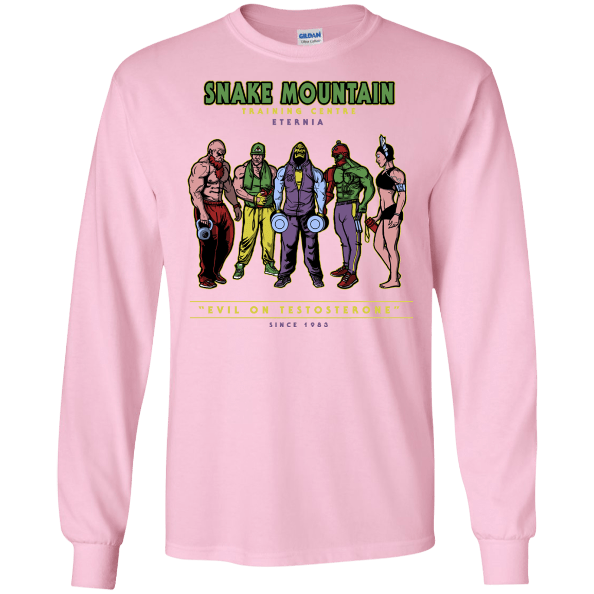 T-Shirts Light Pink / S Evil On Testosterone Men's Long Sleeve T-Shirt