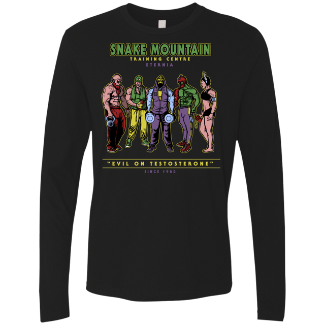 T-Shirts Black / S Evil On Testosterone Men's Premium Long Sleeve
