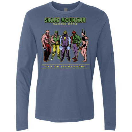 T-Shirts Indigo / S Evil On Testosterone Men's Premium Long Sleeve