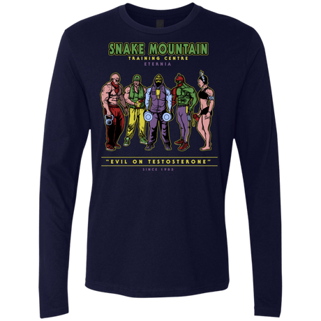 T-Shirts Midnight Navy / S Evil On Testosterone Men's Premium Long Sleeve