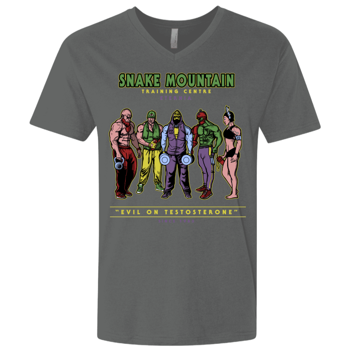 T-Shirts Heavy Metal / X-Small Evil On Testosterone Men's Premium V-Neck